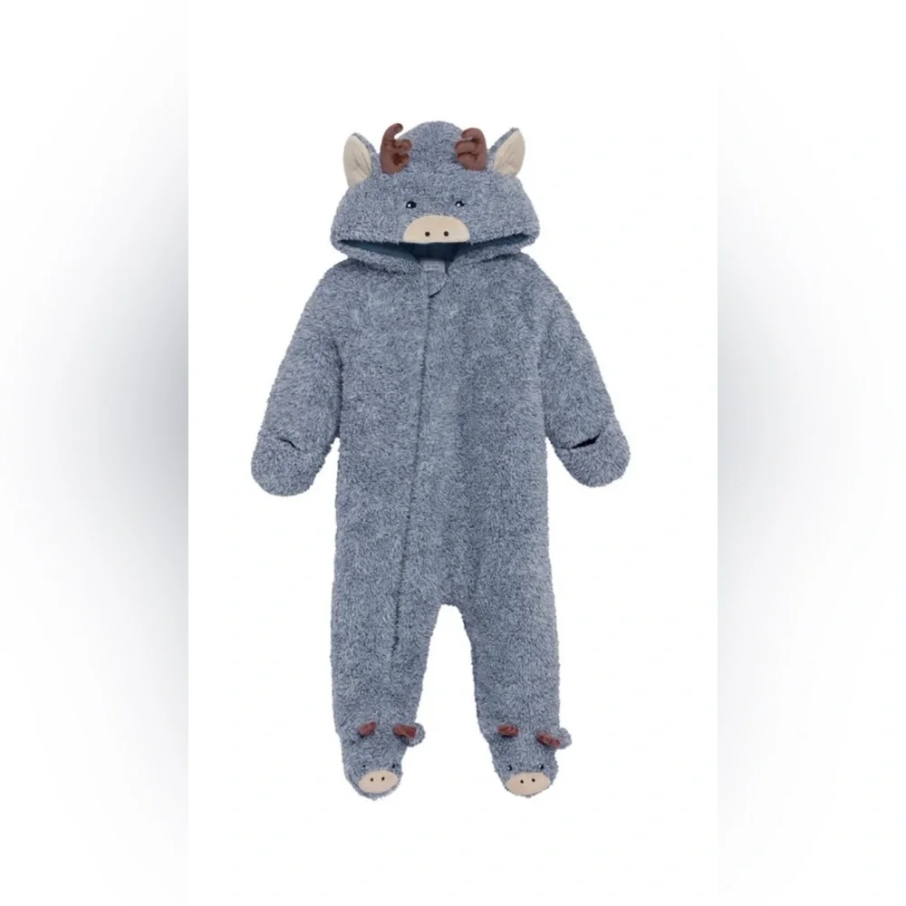 NWT Koala Kids Gray Fleece Footie Size 3-6M - Picture 4 of 10